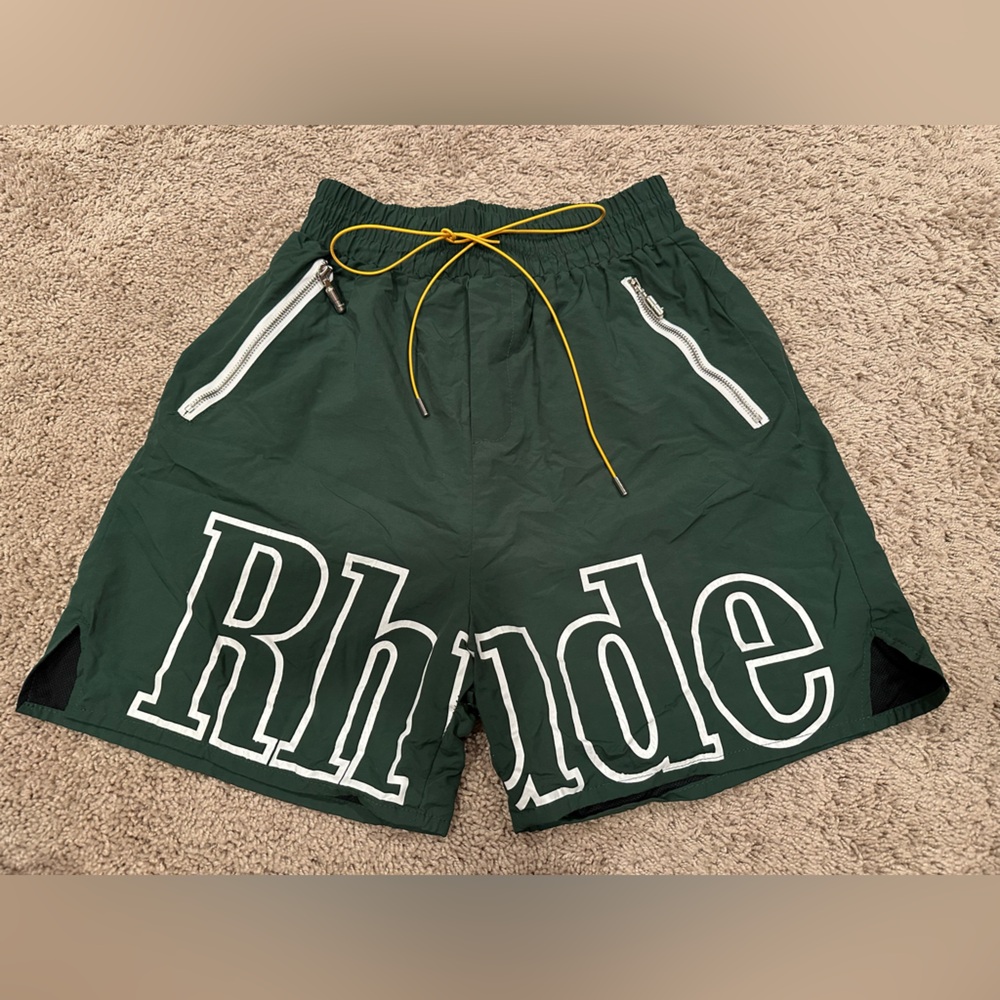 RHUDE LOGO SHORTS Men’s XL in Kelly Green